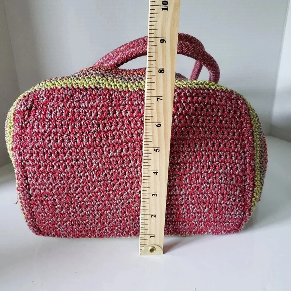 The Sak Womans Woven/Crochet Cambria Multi-colored Hobo Bag. - Picture 8 of 9